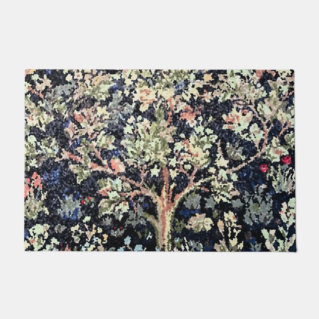 William Morris Tree of Life Door Mat (Front)