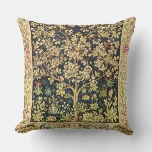 William Morris Tree Of Life Floral Vintage Art Cushion