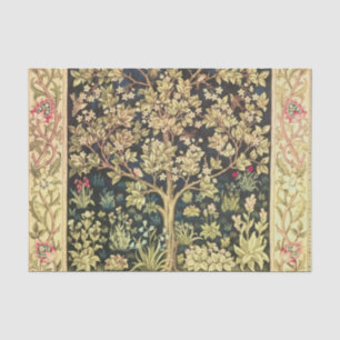 William Morris Tree Of Life Floral Vintage Art Tissue Paper