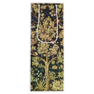 William Morris Tree Of Life Floral Vintage Art Wine Gift Bag