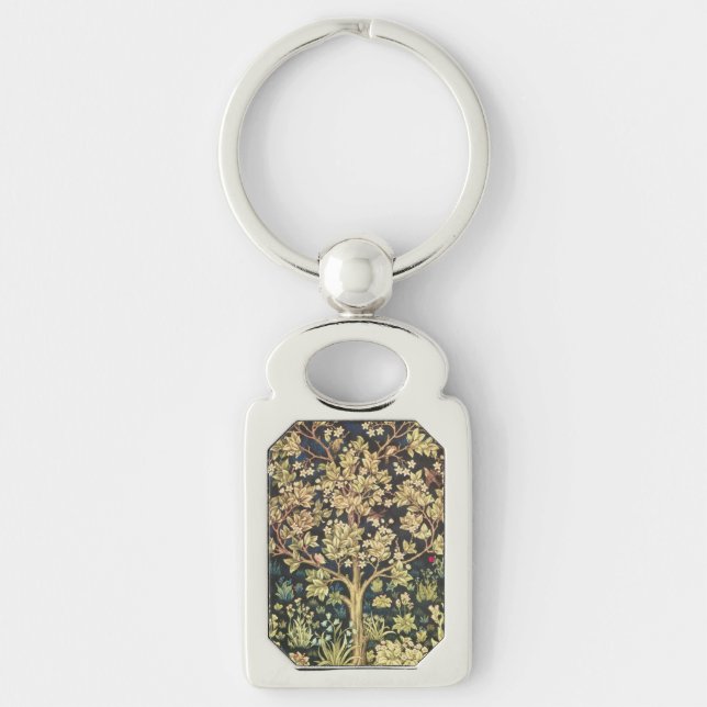William Morris Tree Of Life Key Ring (Front)