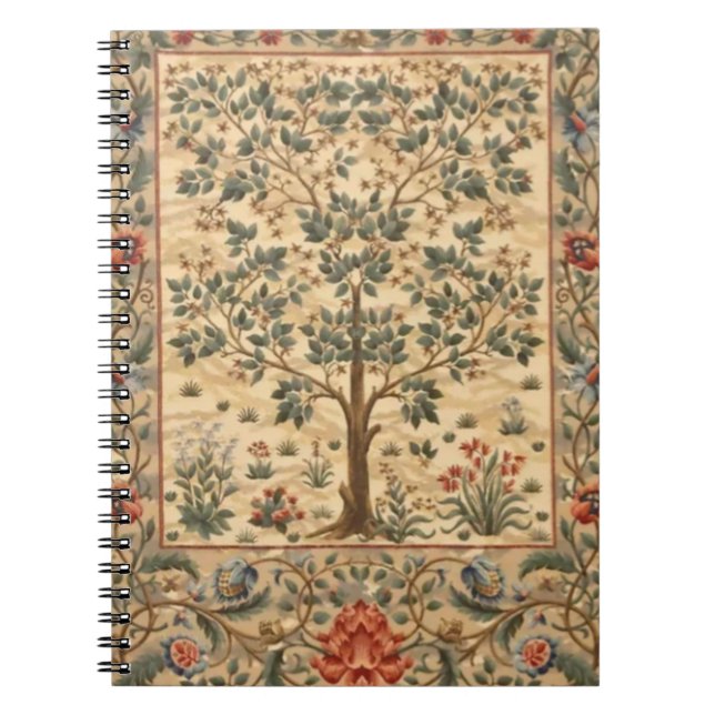 William Morris Tree Of Life Notebook (Front)