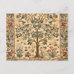 William Morris Tree Of Life Postcard