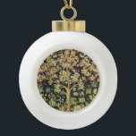 William Morris Tree Of Life Vintage Pre-Raphaelite Ceramic Ball Christmas Ornament<br><div class="desc">William Morris Tree Of Life Floral Vintage Art William Morris was an English textile designer, artist, writer, and socialist associated with the Pre-Raphaelite Brotherhood and British Arts and Crafts Movement. He founded a design firm in partnership with the artist Edward Burne-Jones, and the poet and artist Dante Gabriel Rossetti which...</div>