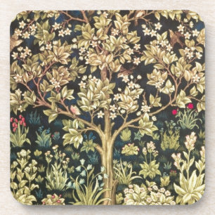 William Morris Tree Of Life Vintage Pre-Raphaelite Coaster