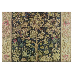William Morris Tree Of Life Vintage Pre-Raphaelite Cutting Board