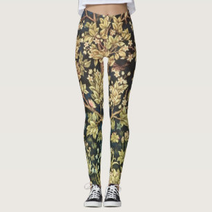 William Morris Tree Of Life Vintage Pre-Raphaelite Leggings