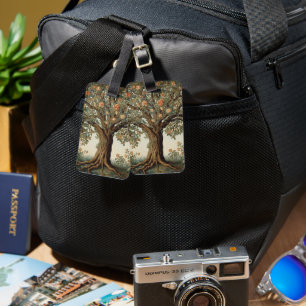 William Morris Tree Of Life Vintage Pre-Raphaelite Luggage Tag