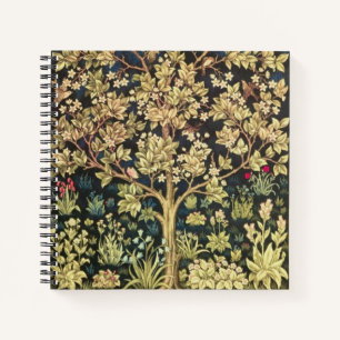 William Morris Tree Of Life Vintage Pre-Raphaelite Notebook