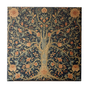 William Morris Tree Of Life Vintage Pre-Raphaelite Tile