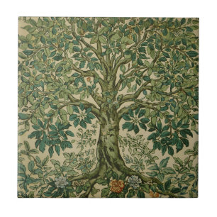 William Morris Tree Of Life Vintage Pre-Raphaelite Tile