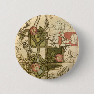 William Morris - Trellis 6 Cm Round Badge