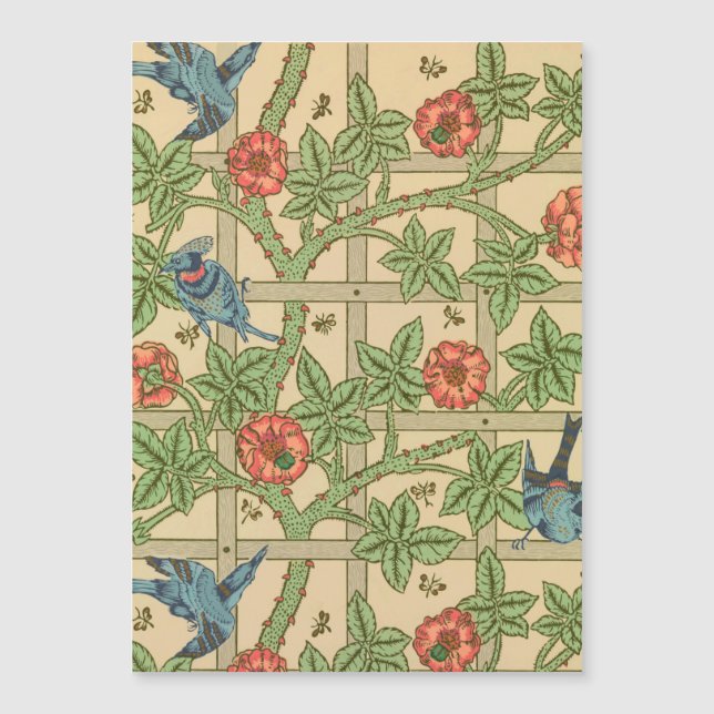 William Morris Trellis Classic Wallpaper Design  (Front)