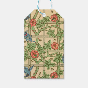 William Morris Trellis Classic Wallpaper Design  Gift Tags