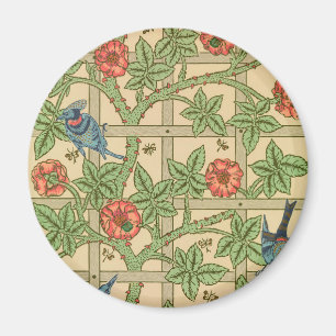William Morris Trellis Classic Wallpaper Design Magnet
