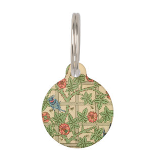 William Morris Trellis Classic Wallpaper Design  Pet Tag