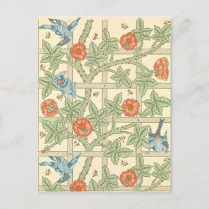 William Morris Trellis Pattern Postcard