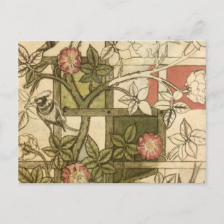 William Morris - Trellis Postcard