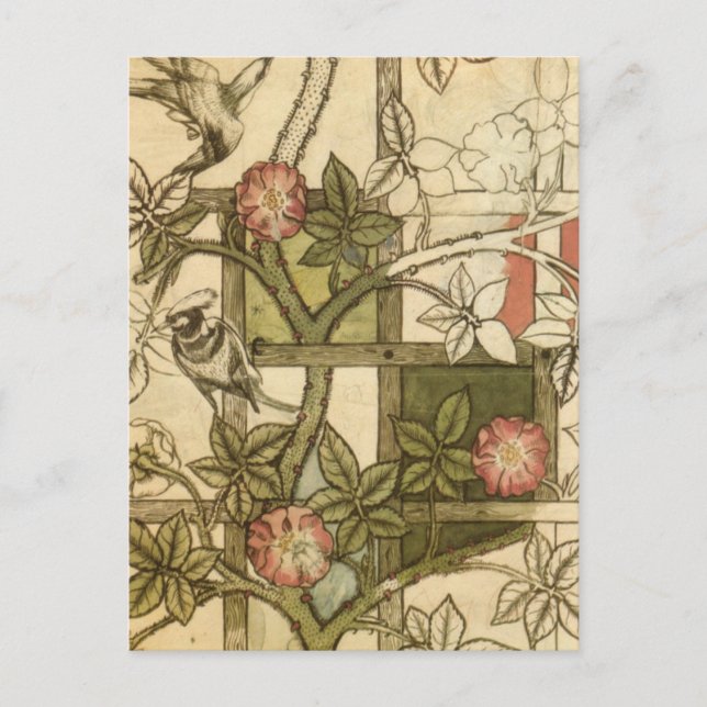 William Morris - Trellis Postcard (Front)