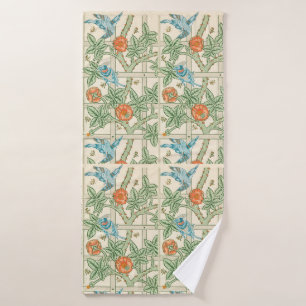 William Morris Trellis Victorian Wallpaper Bath Towel Set