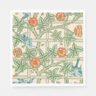 William Morris Trellis Victorian Wallpaper Napkin
