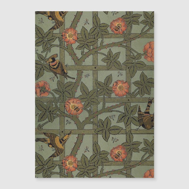William Morris Trellis Wallpaper Art (Front)
