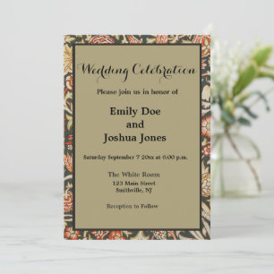 William Morris Trent Garden Flower Classic Botanic Invitation