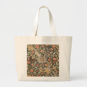 William Morris Trent Garden Flower Classic Botanic Large Tote Bag