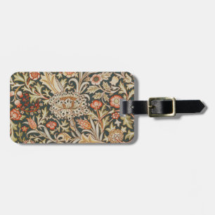 William Morris Trent Garden Flower Classic Botanic Luggage Tag