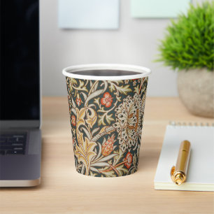 William Morris Trent Garden Flower Classic Botanic Paper Cups