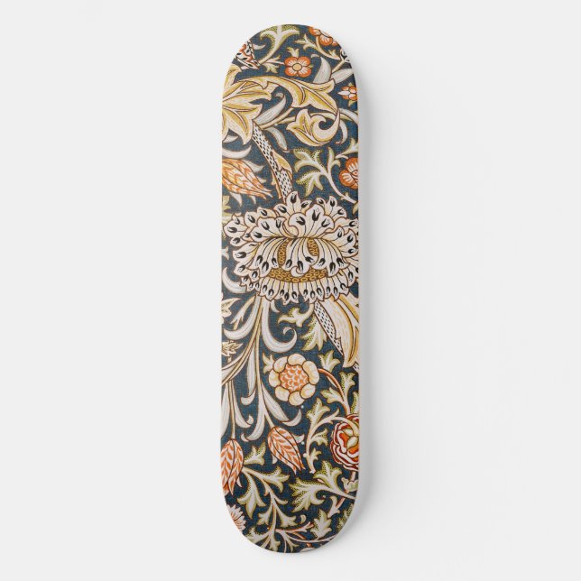 William Morris Trent Garden Flower Pattern Classic Skateboard (Front)