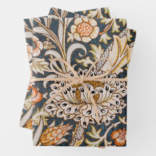 William Morris Trent Garden Flower Pattern Classic Wrapping Paper Sheet