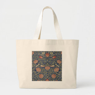 William Morris Tudor Rose Wallpaper Artwork Floral Large Tote Bag