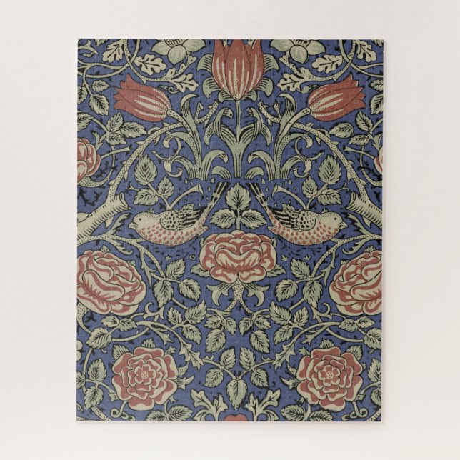 William Morris Tudor Rose Wallpaper Jigsaw Puzzle (Vertical)