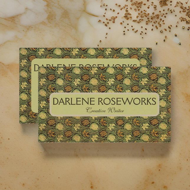 William Morris Tulip and Lily Business Card (Creator Uploaded)