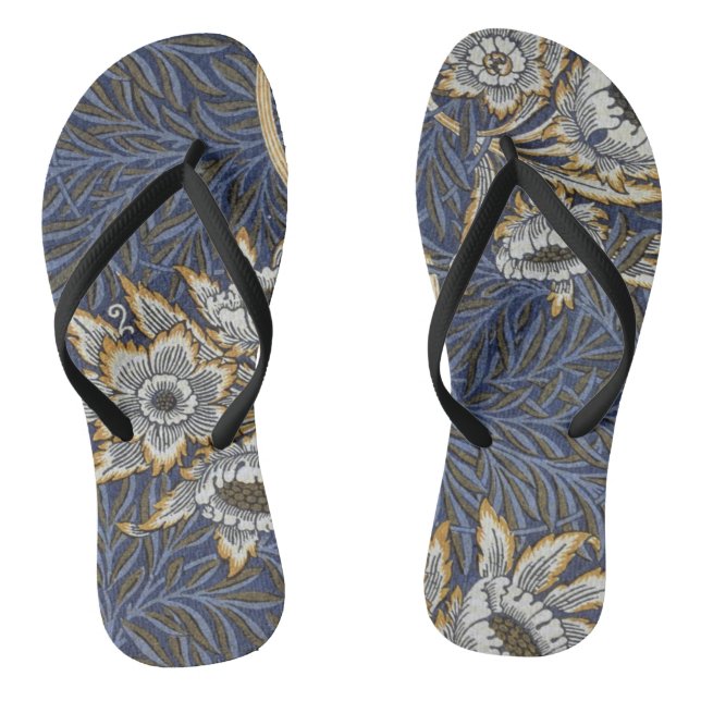 William Morris Tulip and Willow Floral Pattern Jandals (Footbed)
