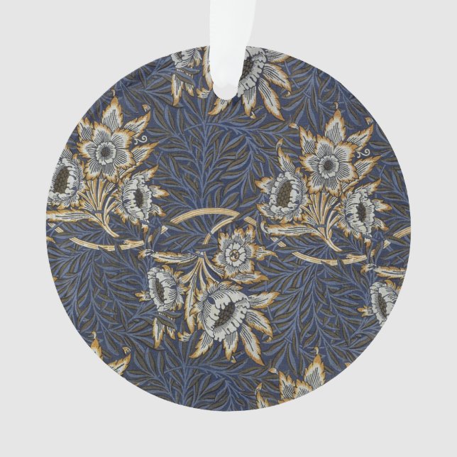 william morris tulip and willow tapestry pattern ornament (Front)