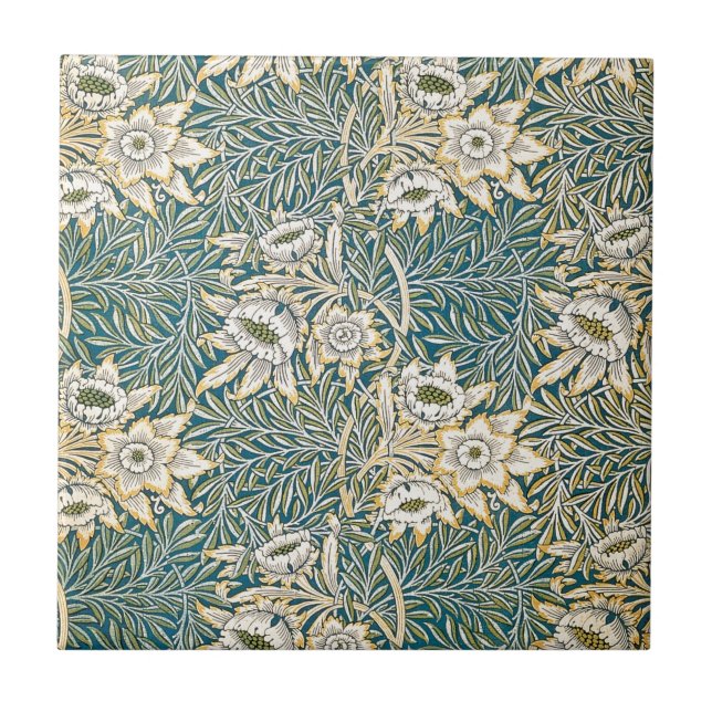 William Morris Tulip and Willow Tile (Front)
