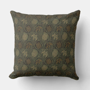 William Morris Tulip & Lily Throw Pillow