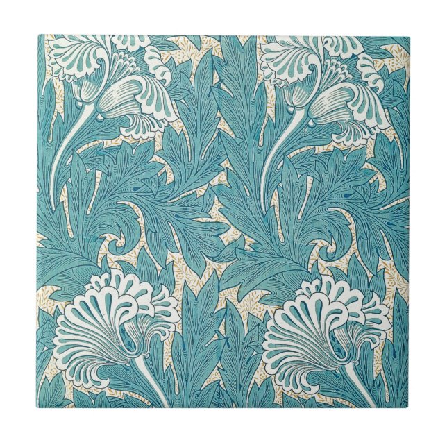 William Morris Tulip Tile (Front)