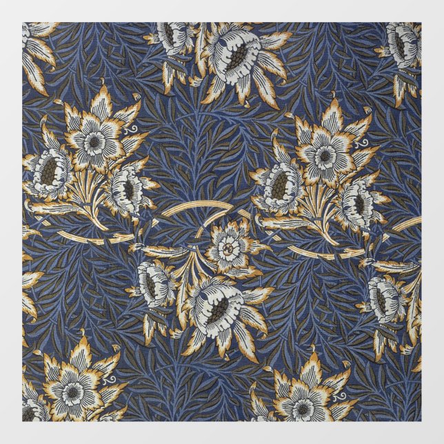 William Morris Tulip Willow Pattern Blue Floral (Sheet)