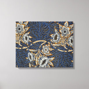 William Morris Tulip Willow Pattern Blue Floral Canvas Print