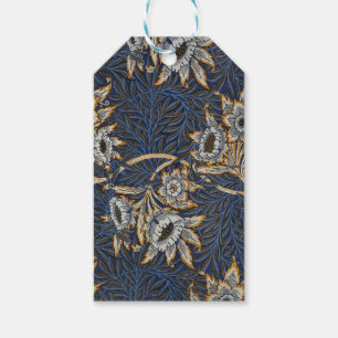 William Morris Tulip Willow Pattern Blue Floral Gift Tags