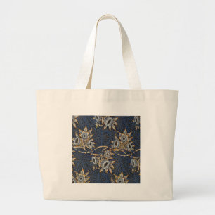 William Morris Tulip Willow Pattern Blue Floral Large Tote Bag