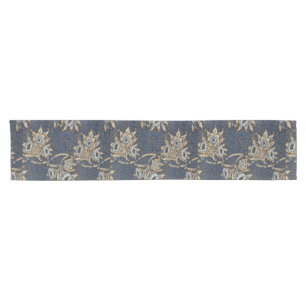 William Morris Tulip Willow Pattern Blue Floral Short Table Runner