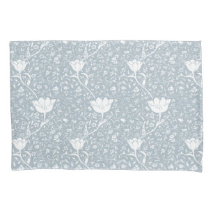 William Morris Tulips in White Pattern  Pillowcase