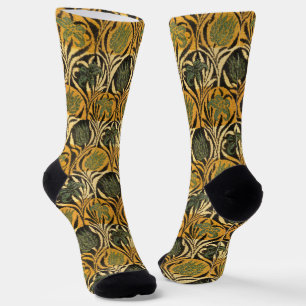 William Morris Tulips & Lilies Carpet Rug Classic Socks
