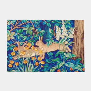 William Morris "Two Hares" - Wild Rabbits Doormat