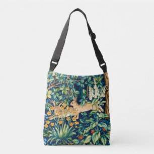 William Morris "Two Hares" Wild Rabbits Print Crossbody Bag