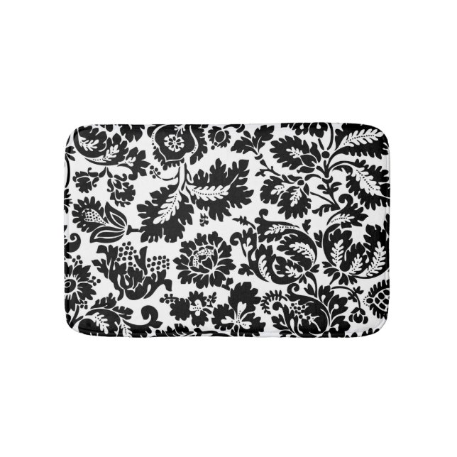 William Morris Venetian Damask Brocade Bath Mat (Front)